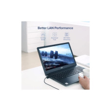 Патч-корд 10м UTP cat 6A Pure Copper Ethernet Cable OD2.8 NW122 Black Ugreen (70656)