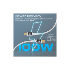 Дата кабель USB-C to USB-C 2.0m Promate (lucidline-cc200.white)