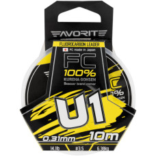 Флюорокарбон Favorite U1 FC 10m 3.5/0.31mm 14.1lb/6.38kg (1693.11.82)