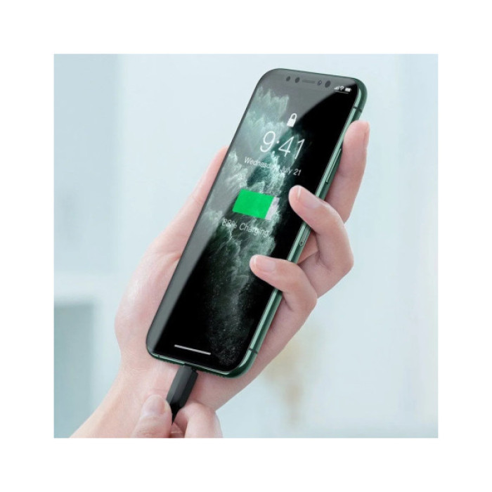 Дата кабель USB 2.0 AM to Lightning 1.0m black Baseus (CALGJ-01)