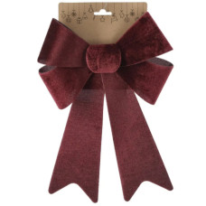 Прикраса декоративна Chomik бант велюр, 23х38 см, бордо (5900779893184)
