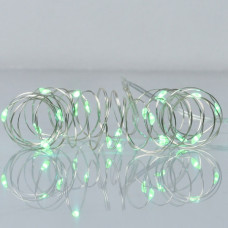 Гірлянда YES! Fun Нитка на мідному дроті 20 LED Зелена 2 м Статична На батарейках (975026)