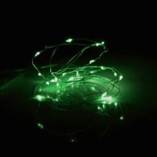 Гірлянда YES! Fun Нитка на мідному дроті 20 LED Зелена 2 м Статична На батарейках (975026)