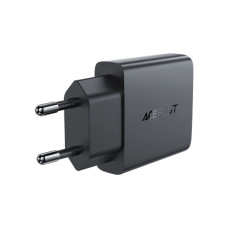Зарядний пристрій Acefast A65 USB-C PD20W GaN ultra-thin Black (6974316282686)