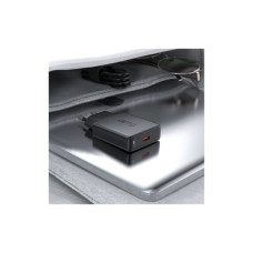 Зарядний пристрій Acefast A65 USB-C PD20W GaN ultra-thin Black (6974316282686)