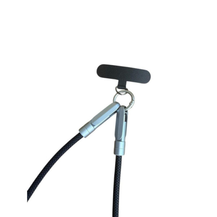 Дата кабель USB-C to USB-C 1.2m PD3.1 100W braided black XoKo (XK-SC-HLD-200-BK)