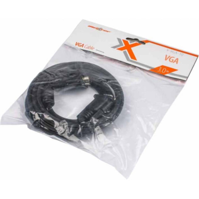 Кабель мультимедійний VGA M to VGA M 3.0m Maxxter (V-VGA-10)