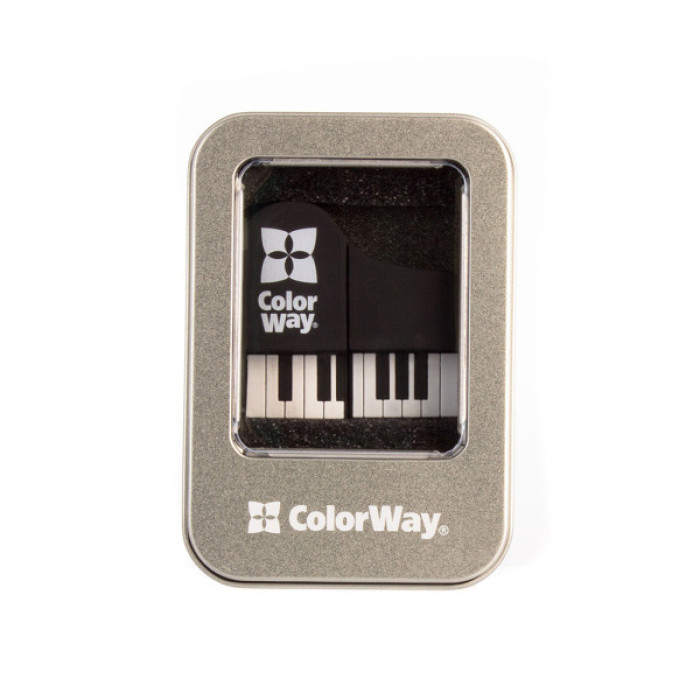 USB флеш накопичувач ColorWay Piano 64 GB 3.0 Black (CW-USBPO64)