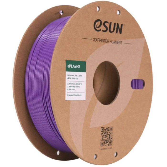 Пластик для 3D-принтера eSUN PLA+ 1.75мм, 1кг, purple (PLA+P175Z1)