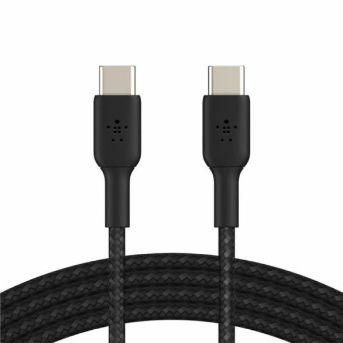 Дата кабель USB-С - USB-С BRAIDED, 1m, black Belkin (CAB004BT1MBK)