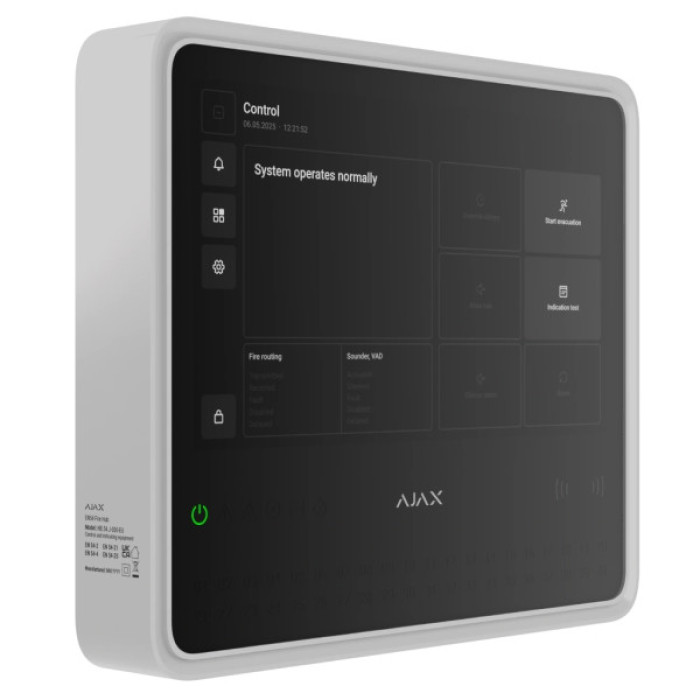 Модуль управління розумним будинком Ajax EN54 Fire Hub white