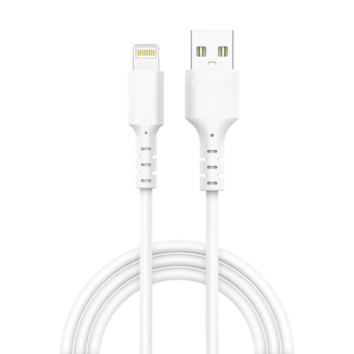 Дата кабель USB 2.0 AM to Lightning 1.0m 2.4A white Grand-X (PL-05W)