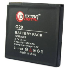 Акумуляторна батарея Extradigital HTC G20 (1600 mAh) (BMH6386)