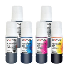 Чорнило Barva Epson 115 6x70 мл, secial OneKey, PB/C/M/Y/GY+pigmented BK (E115-070-MP)