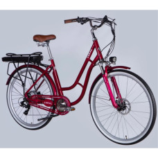 Електровелосипед Dorozhnik 28" eCORAL DD FR рама-19" 48B 13А*г 500Вт 2026 рубіновий (ELB-D-28-117)