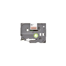 Стрічка для принтера етикеток UKRMARK B-Fc-TB61P-BK/OR, аналог TZeB61, флуорисцентна, 36мм х 8м, black on orange (900539)