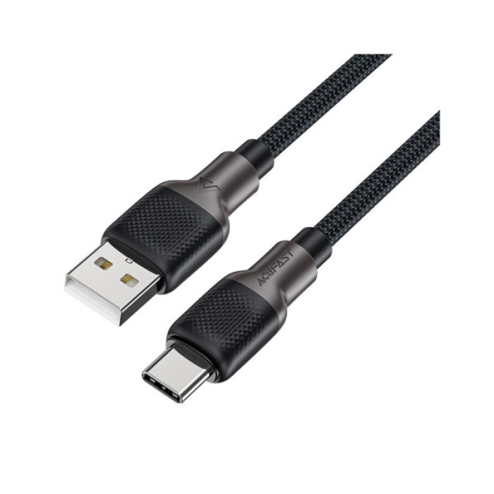 Дата кабель USB 2.0 AM to USB-C 1.2m 3.0A silicone braid Acefast (6974316283126)
