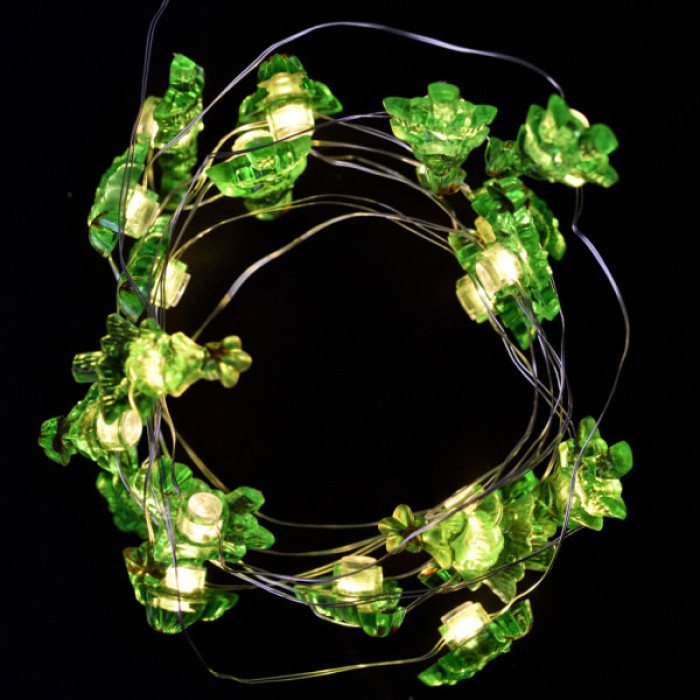 Гірлянда YES! Fun На мідному дроті Ялинки 20 LED Тепло-біла 2.2 м На батарейках (801208)