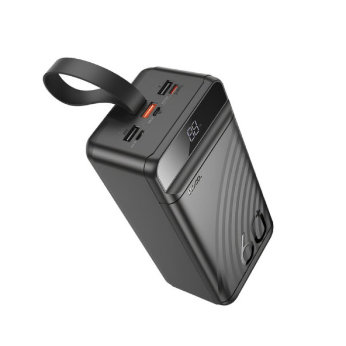 Батарея універсальна HOCO 60000mAh Element PD/20W, QC/22.5W, LED Lamp, Black (J123C / 714736)