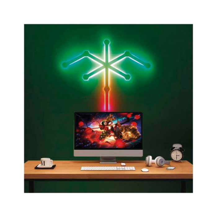 Світильник EMOS ZIW249R LINES 9шт. 34 Вт, RGBIC, WIFI white (ZIW249R)