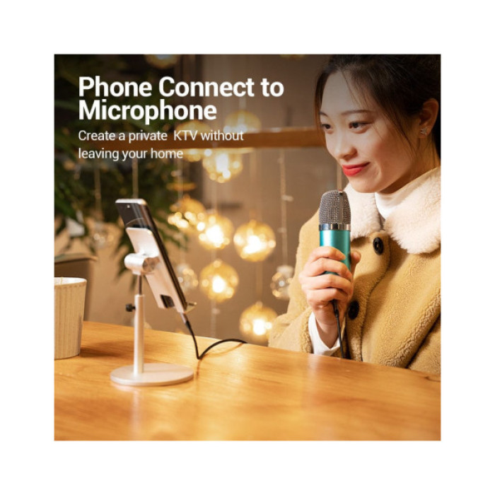 Кабель мультимедійний 3.5mm M to 3.5mm M 1.0m (4pin) gray Vention (BAQHF)