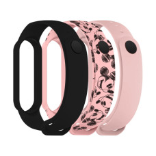 Ремінець до фітнес браслета Armorstandart комплект 3шт Xiaomi Mi Band 7/6/5 Cartoon Mickey Pink (ARM77042)