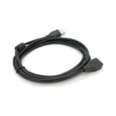 Дата кабель USB 2.0 AM/AF 2.0m ferrite black Voltronic (YT-AM/AF-2.0B)