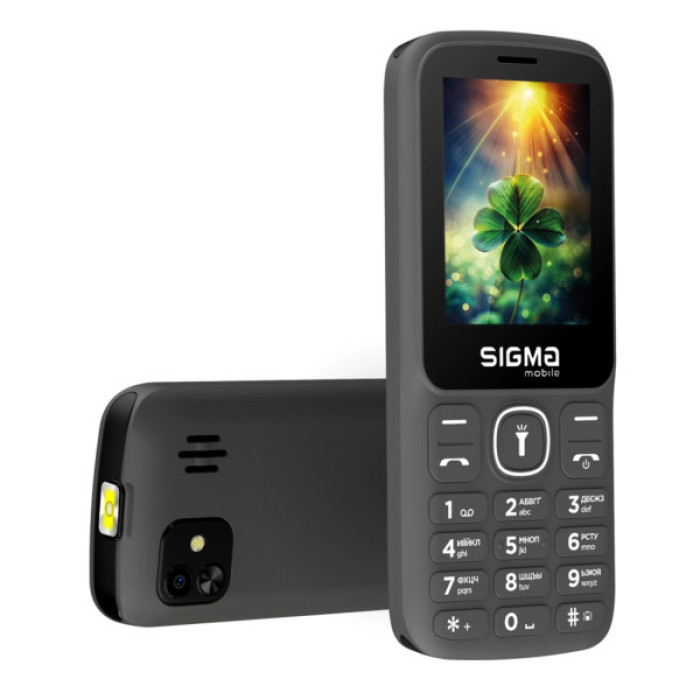 Мобільний телефон Sigma X-style 242 LUCKY Grey (4827798792926)