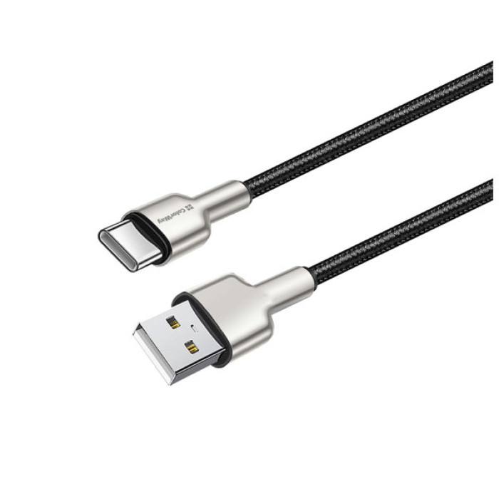 Дата кабель USB 2.0 AM to USB-C 1.0m head metal black ColorWay (CW-CBUC046-BK)