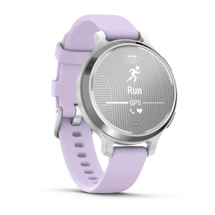 Смарт-годинник Garmin Lily 2 Active, Silver/Jasmine Purple, Silicone, (010-02891-01)