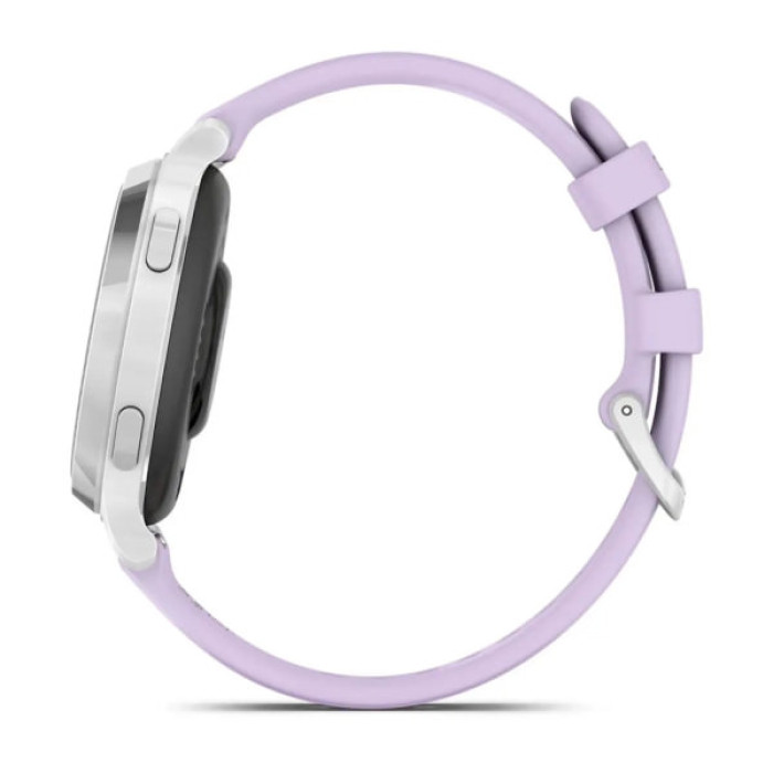 Смарт-годинник Garmin Lily 2 Active, Silver/Jasmine Purple, Silicone, (010-02891-01)