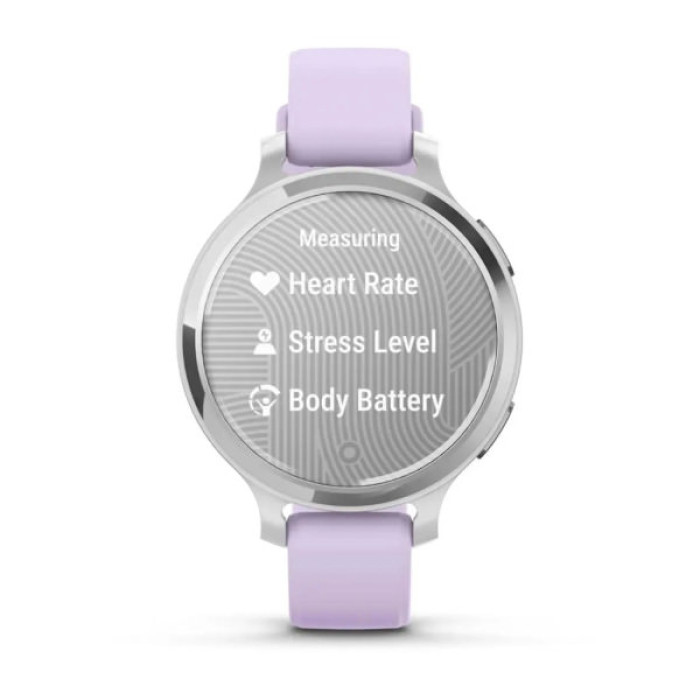 Смарт-годинник Garmin Lily 2 Active, Silver/Jasmine Purple, Silicone, (010-02891-01)