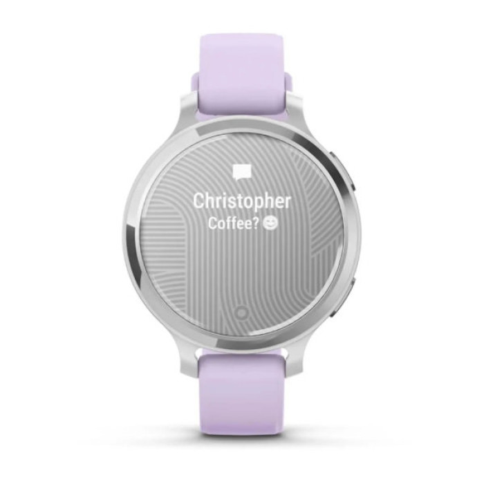 Смарт-годинник Garmin Lily 2 Active, Silver/Jasmine Purple, Silicone, (010-02891-01)