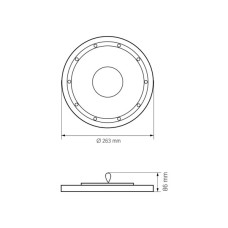 Світильник Videx 100W 5000K 12000Lm 220V чорний (VL-HBe03-1005B)