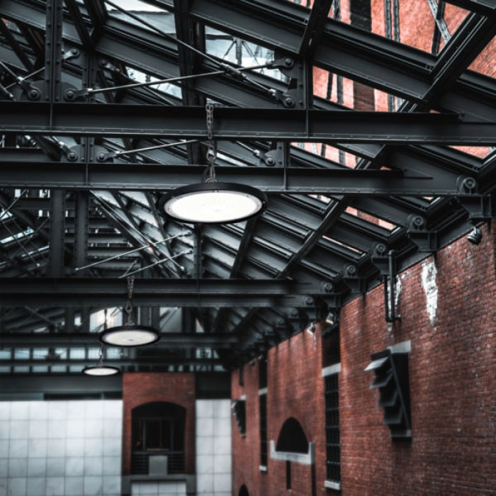 Світильник Videx 100W 5000K 12000Lm 220V чорний (VL-HBe03-1005B)