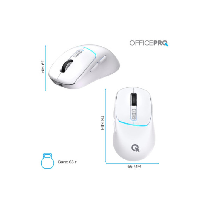 Мишка OfficePro M468W Wireless/Bluetooth White (M468W)