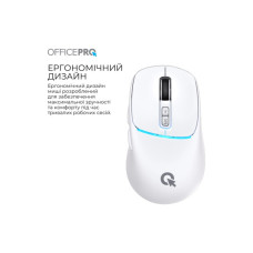 Мишка OfficePro M468W Wireless/Bluetooth White (M468W)