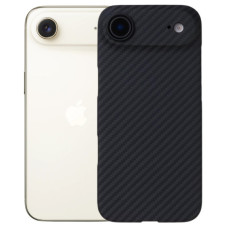 Чохол до мобільного телефона BeCover FIBRA Carbonite MagSafe Apple iPhone 17 Air Black (715407)