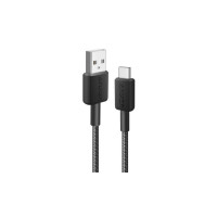 Дата кабель USB 2.0 AM to USB-C 0.9m 322 Black Anker (A81H5G11)