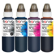 Чорнило Barva Canon/HP/Lexmark 4 4x100 мл, BK/C/M/Y, universal (CU4-100-MP)