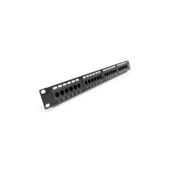 Патч-панель 19" 24xRJ-45 UTP cat. 5е, 1U PiPo (PP245191U)