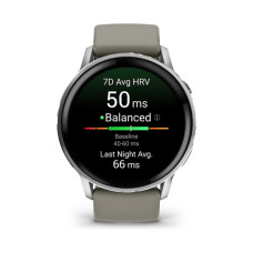 Смарт-годинник Garmin Venu 4 (45mm), Black w/ Silver + Gray, GPS смарт-годинник (010-03014-01)