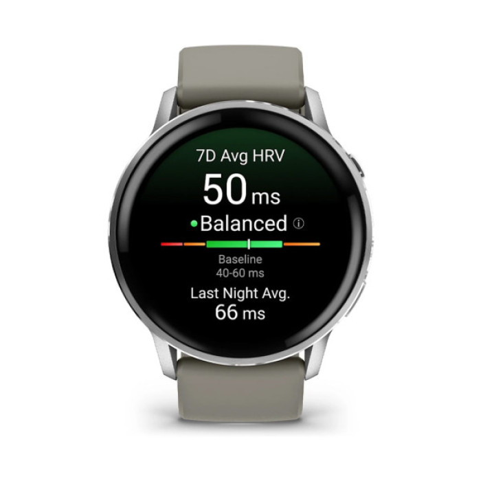 Смарт-годинник Garmin Venu 4 (45mm), Black w/ Silver + Gray, GPS смарт-годинник (010-03014-01)