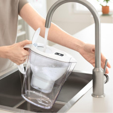 Фільтр-глечик Brita Marella Memo MXPro 2.4л (1.4л води) з фільтр-картриджем 3шт, білий (1052791)