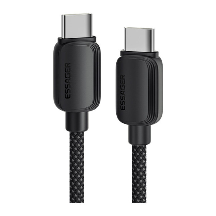 Дата кабель USB-C to USB-C 3.0m 100W black Essager (EXCTT1-WLC01-P)