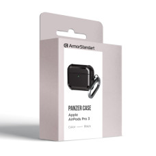 Чохол для навушників Armorstandart Panzer для Apple Airpods Pro 3 Black (ARM88286)