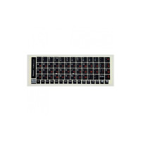 Наклейка на клавіатуру BestKey непрозора чорна, 68, помаранчевий (BK13ORA/024)