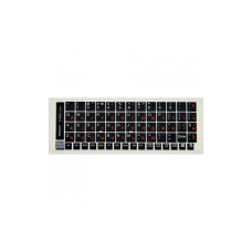 Наклейка на клавіатуру BestKey непрозора чорна, 68, помаранчевий (BK13ORA/024)