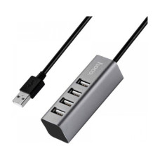 Концентратор HOCO USB 2.0 to 4xUSB Line machine HB1 Tarnish (6957531038139)