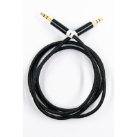 Кабель мультимедійний 3.5mm M to 3.5mm M 1.0m black Dengos (AUDIO-PLS-UG-BLACK)